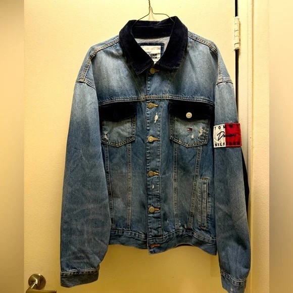 Brand new Tommy Hilfiger Vintage Style Denim Jacket size XL - Picture 2 of 5